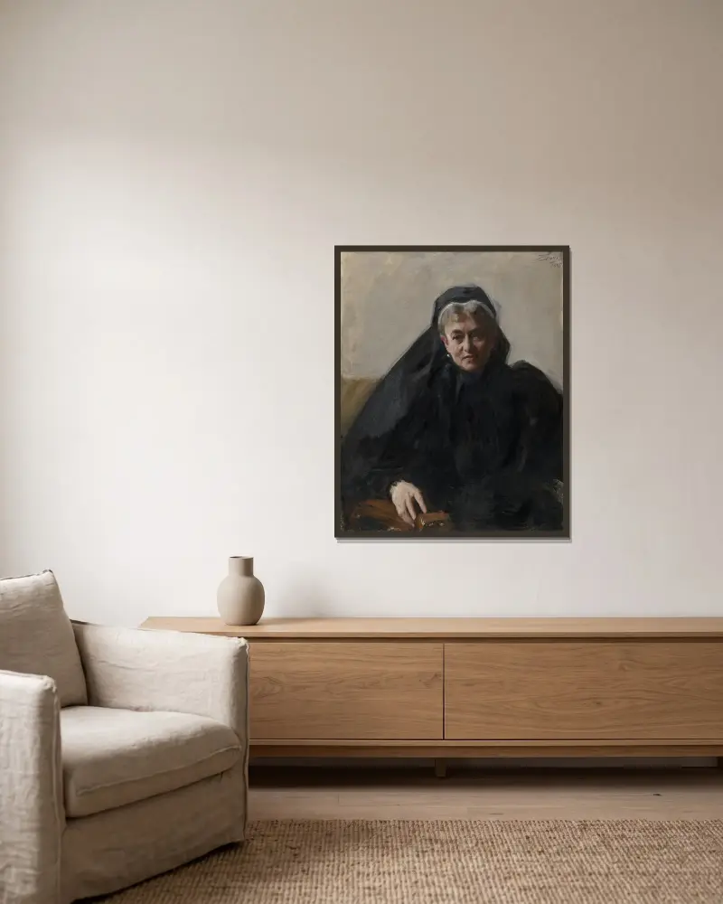 Maria Sheldon Scammon, Anders Zorn v rámu na stěně