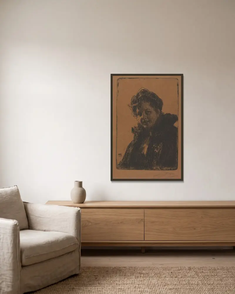 Paní Granbergová, Anders Zorn v rámu na stěně
