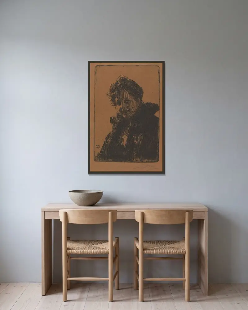 Paní Granbergová, Anders Zorn v rámu na stěně