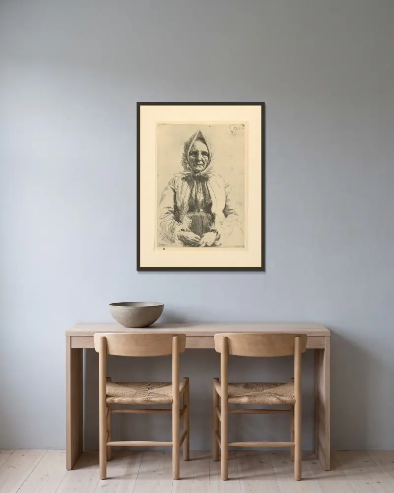 Mona, Nr. 1, Anders Zorn v rámu na stěně