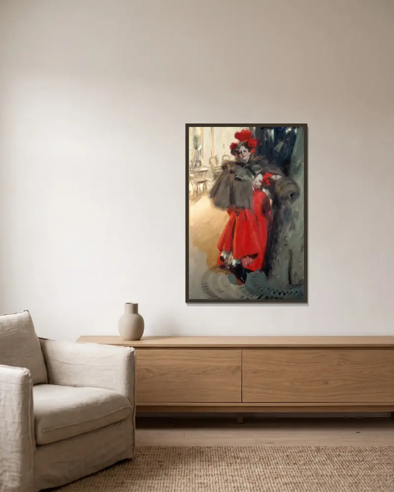 Noční efekt, Anders Zorn v rámu na stěně