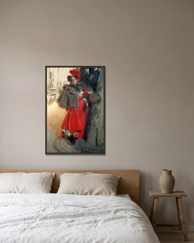 Noční efekt, Anders Zorn v rámu na stěně
