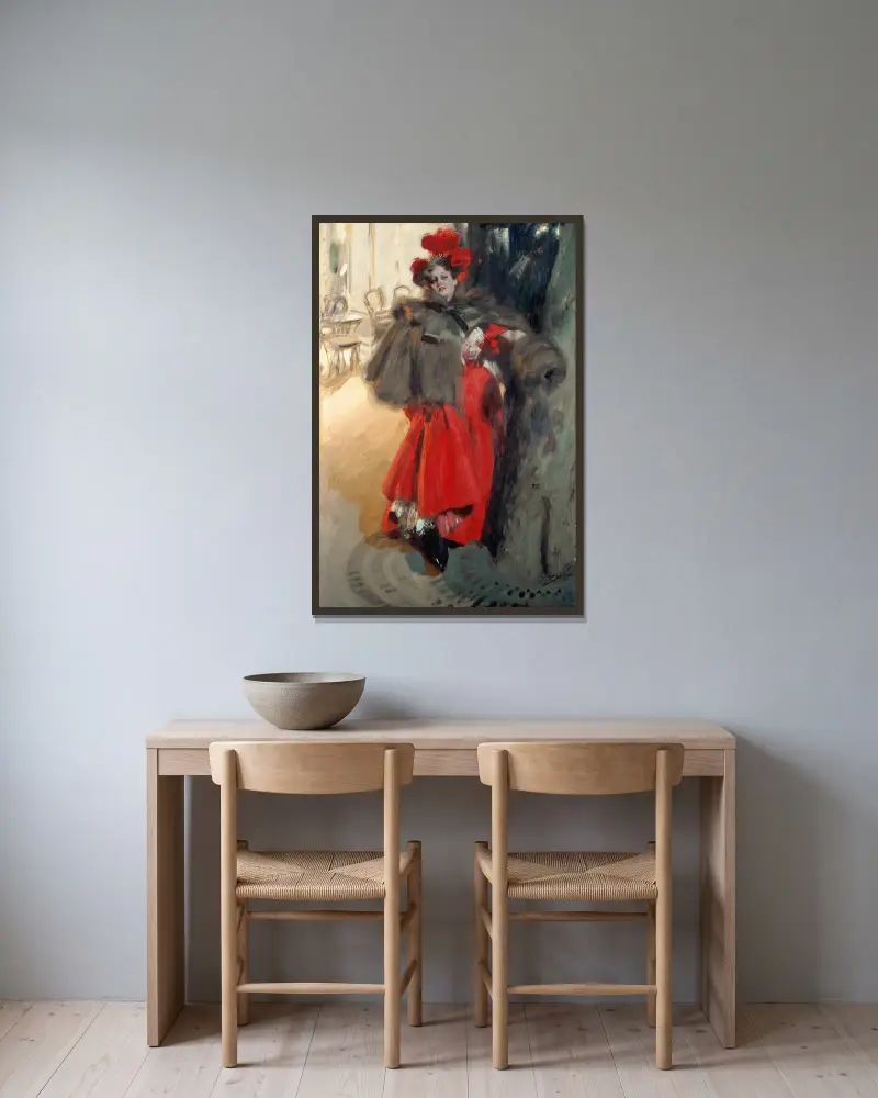 Noční efekt, Anders Zorn v rámu na stěně