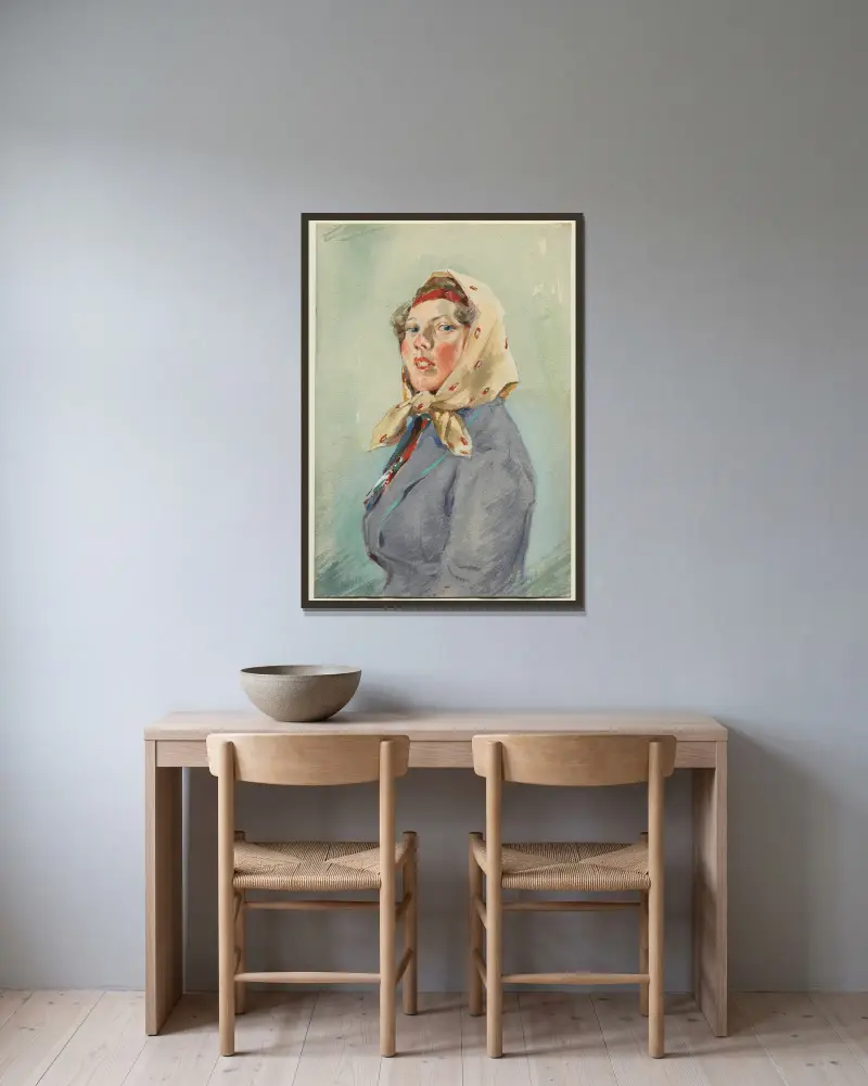 Skerikulla, Anders Zorn v rámu na stěně