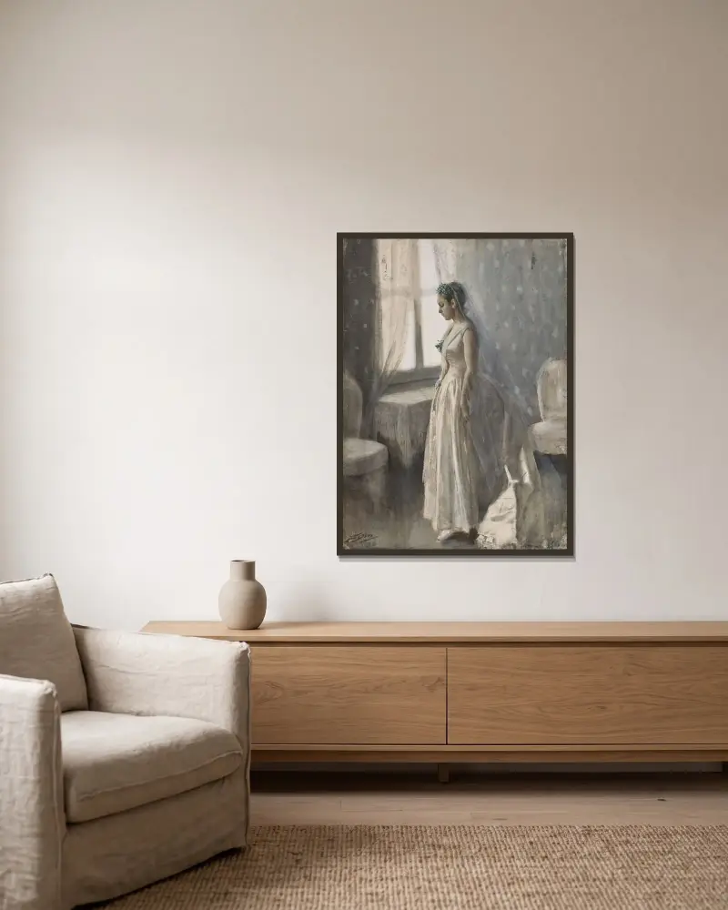 Nevěsta, Anders Zorn v rámu na stěně