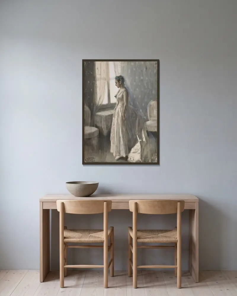 Nevěsta, Anders Zorn v rámu na stěně