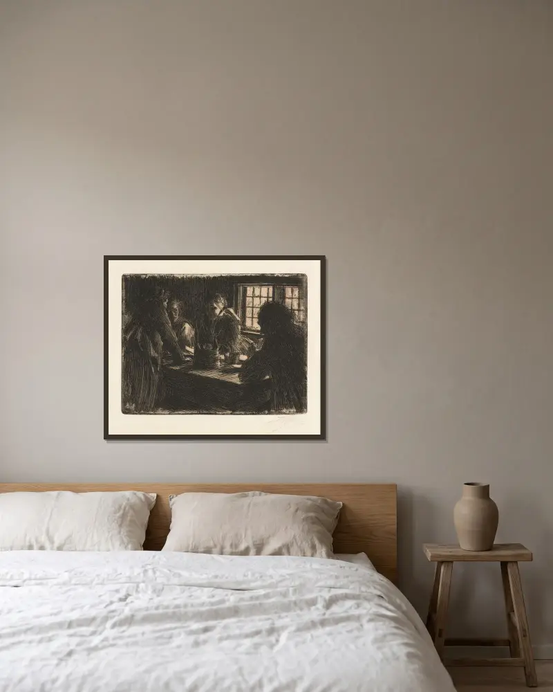 Druhna panny młodej, Anders Zorn w ramie na ścianie