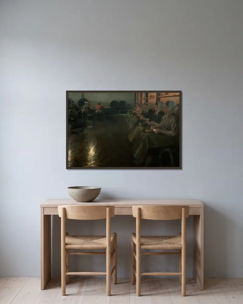 Velký pivovar, Anders Zorn v rámu na stěně