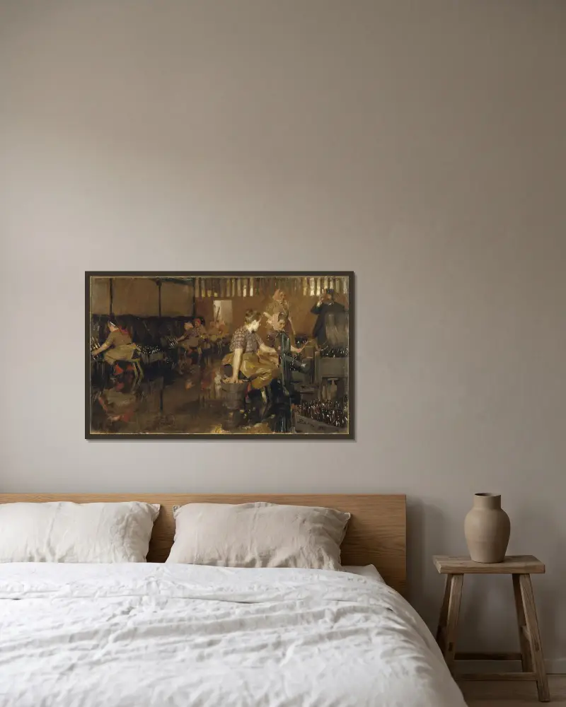 Mały browar, Anders Zorn w ramie na ścianie