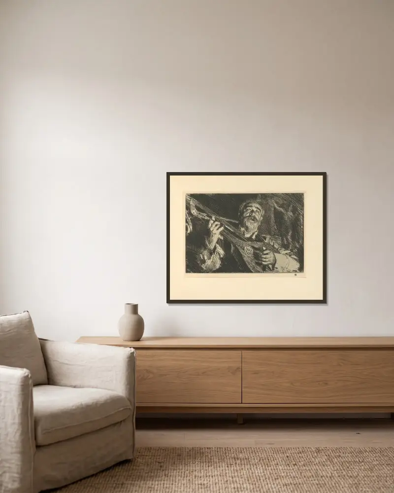 Vicke – Nr. 1, Anders Zorn v rámu na stěně