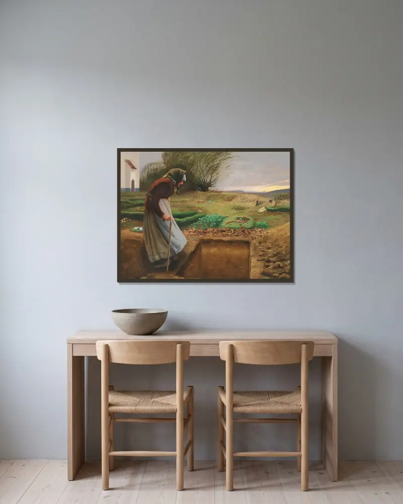 Podzim, Hans Andersen Brendekilde v rámu na stěně