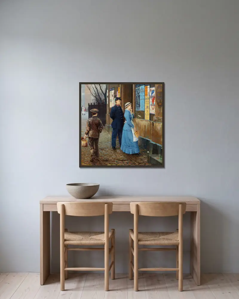 První listopad, Hans Andersen Brendekilde v rámu na stěně