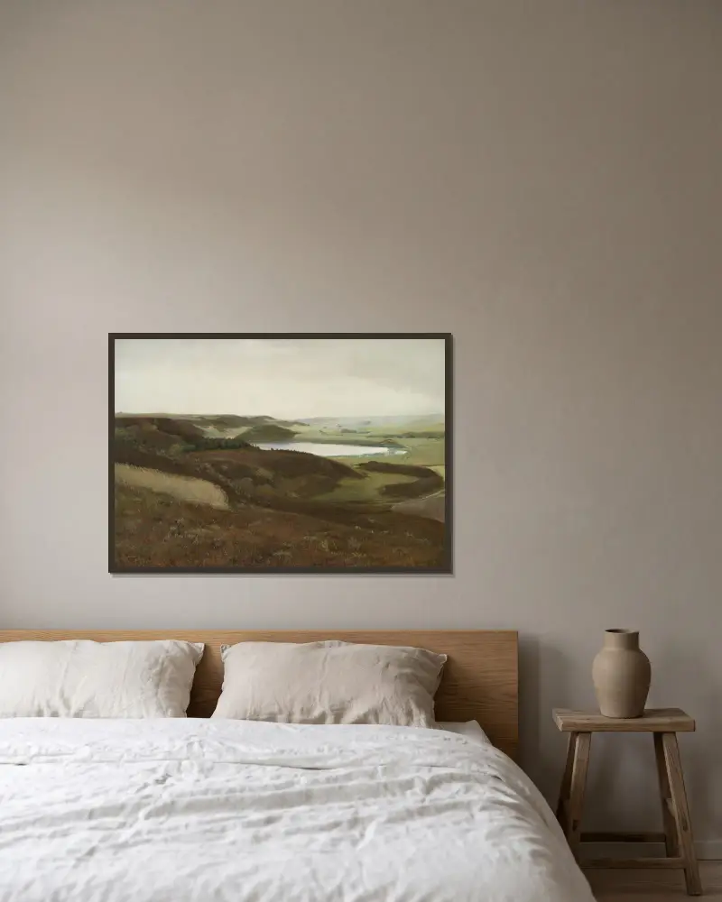 Pejzaż w okolicach Bryrup, Jutlandia, Laurits Andersen Ring w ramie na ścianie