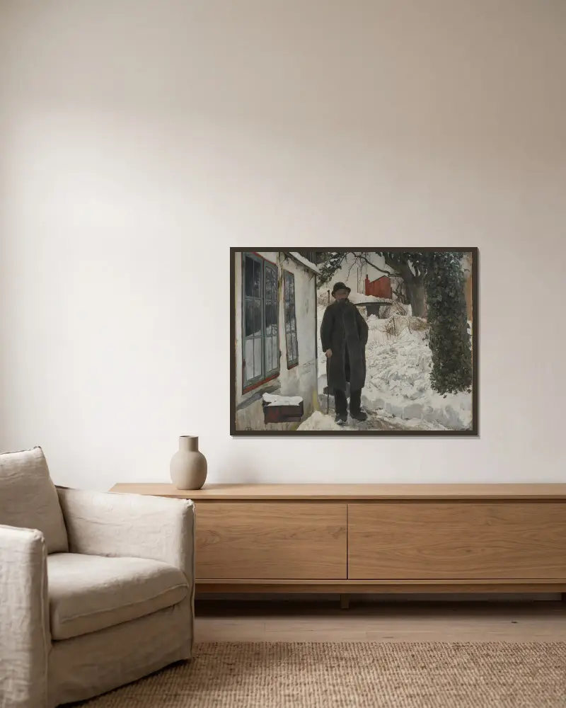 Am alten Haus von Laurits Andersen Ring gerahmt an einer Wand