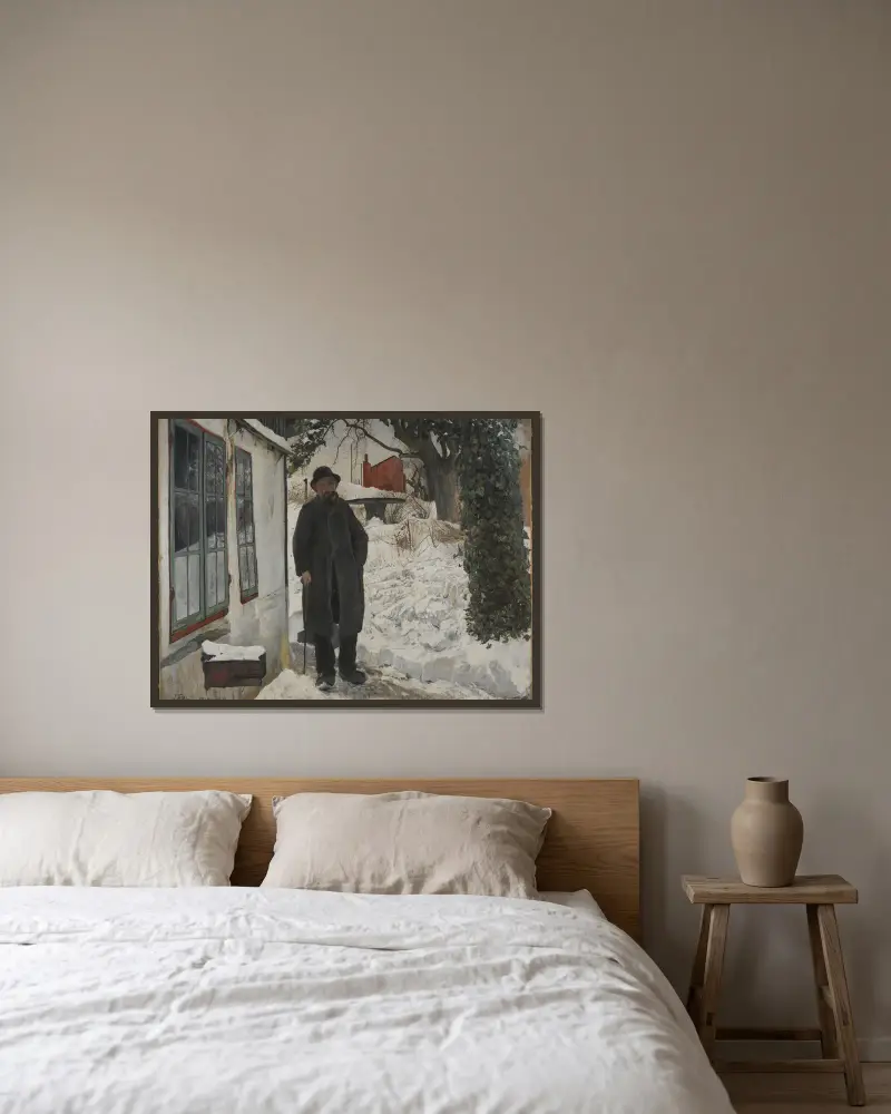 Am alten Haus von Laurits Andersen Ring gerahmt an einer Wand