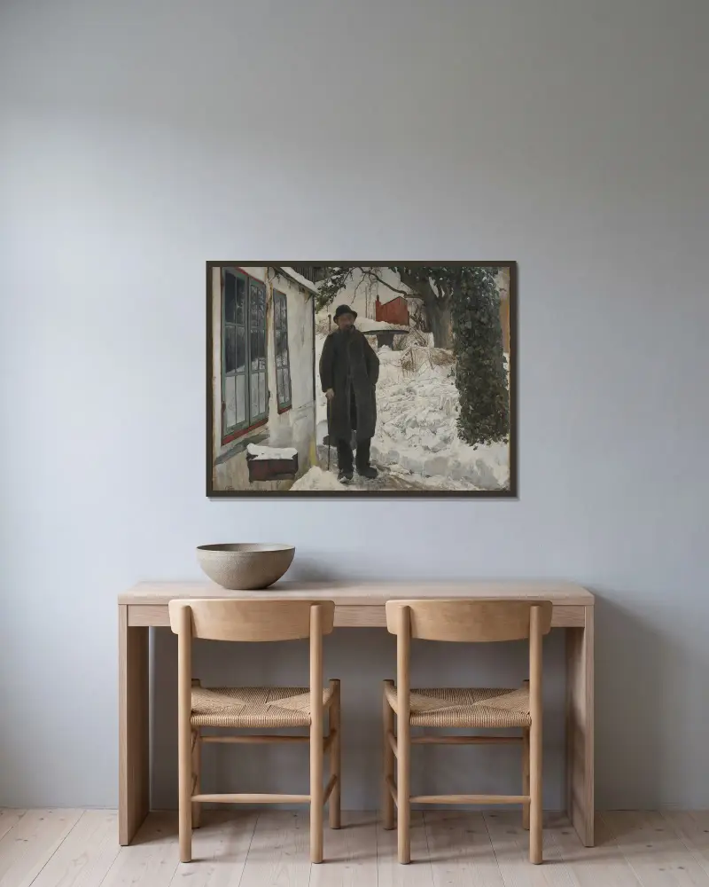 Am alten Haus von Laurits Andersen Ring gerahmt an einer Wand