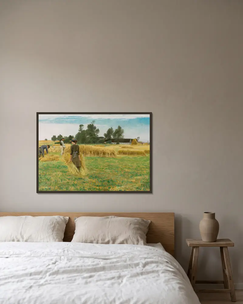 Čas sklizně, Ladby, Laurits Andersen Ring v rámu na stěně