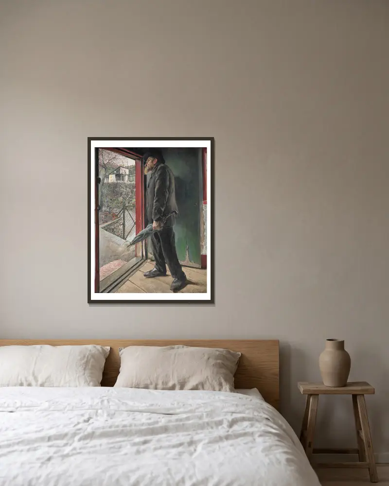 Hat der Regen aufgehört? von Laurits Andersen Ring gerahmt an einer Wand