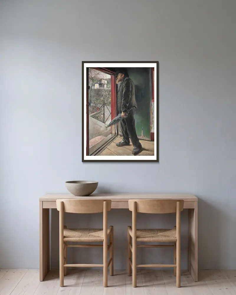Hat der Regen aufgehört? von Laurits Andersen Ring gerahmt an einer Wand
