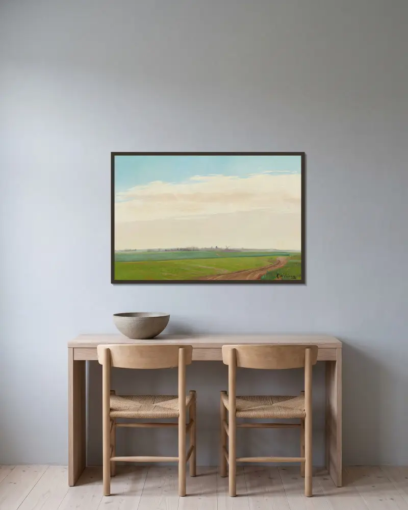 Sommerlandschaft, Baldersbrønde von Laurits Andersen Ring gerahmt an einer Wand