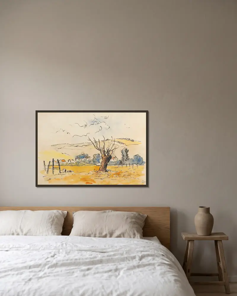 Okolí Chatou, André Derain v rámu na stěně