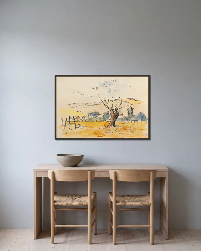 Okolí Chatou, André Derain v rámu na stěně