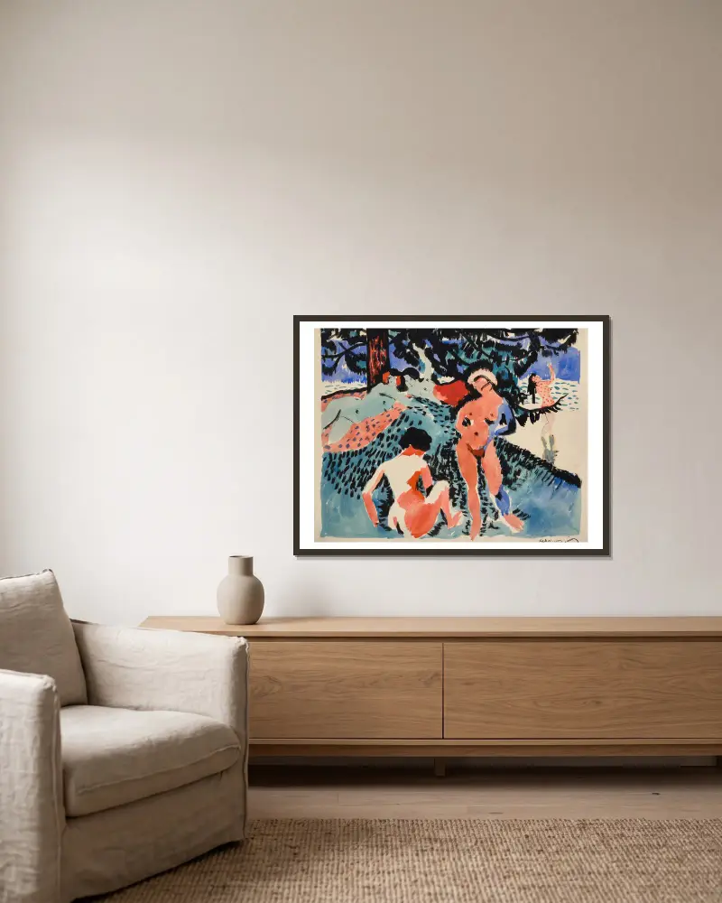 Odpočinek, André Derain v rámu na stěně