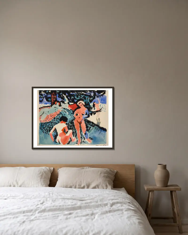 Odpočinek, André Derain v rámu na stěně