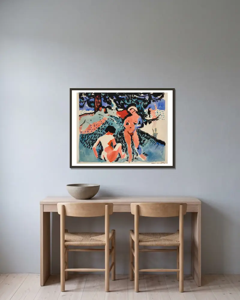 Odpočinek, André Derain v rámu na stěně