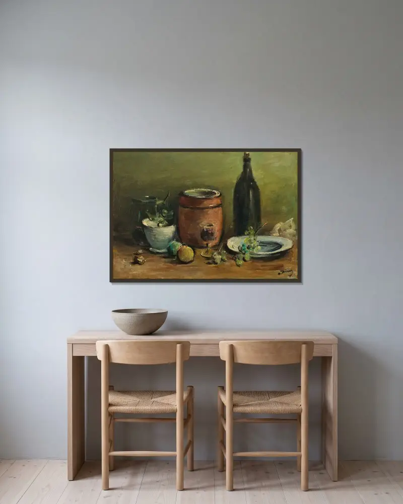Stilleben av André Derain inramad på en vägg