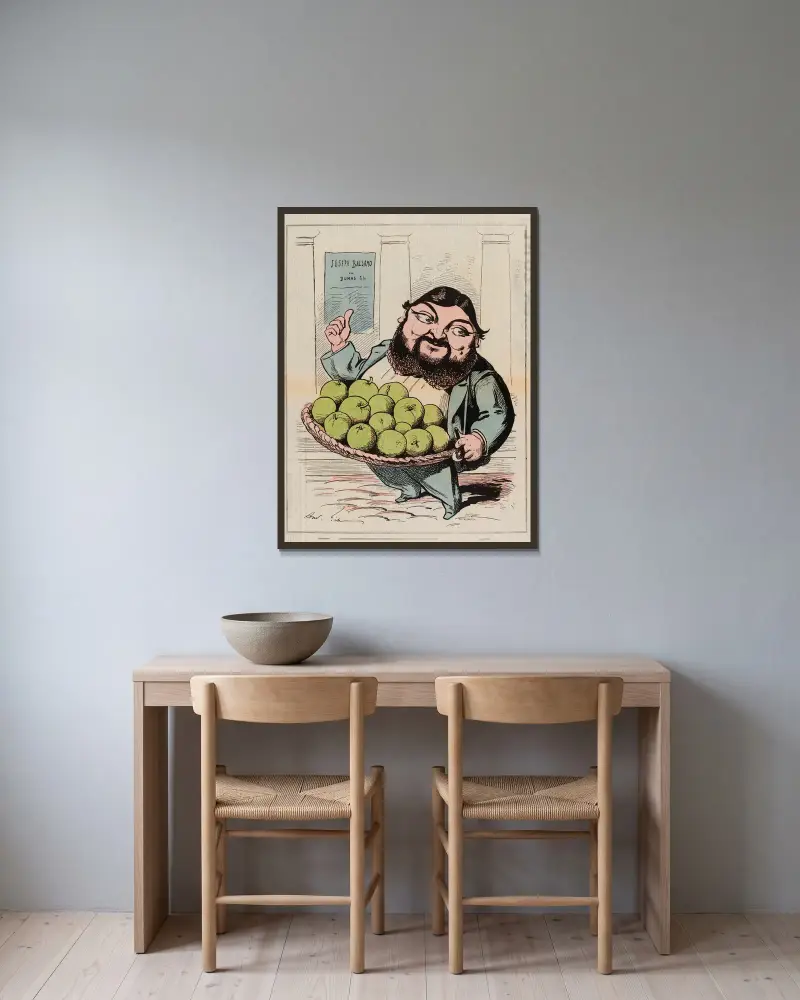 Feu Courbet, André Gill v rámu na stěně