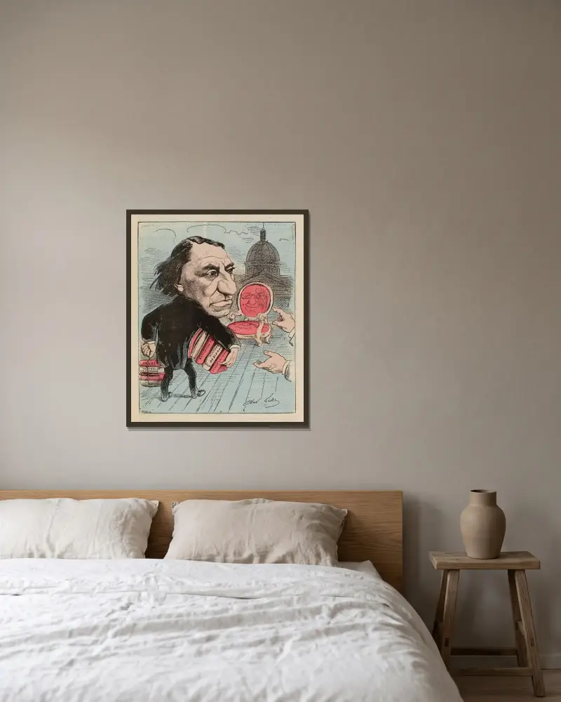 Louis Blanc, André Gill w ramie na ścianie