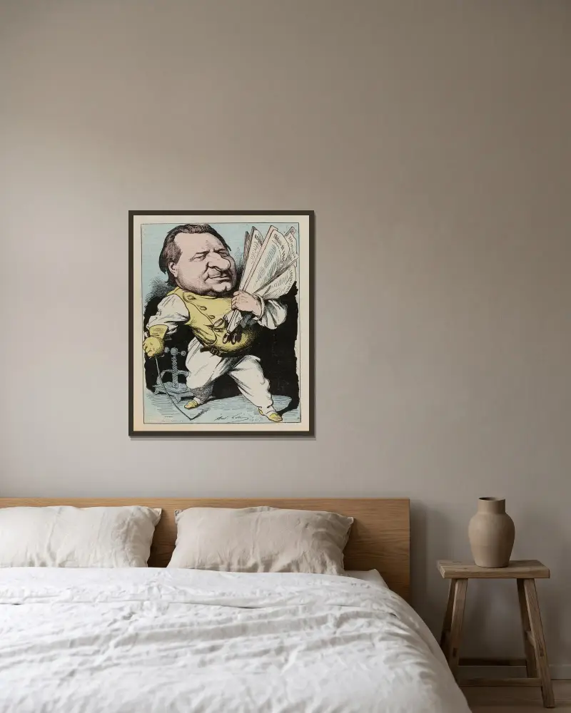 M. Ricard von André Gill gerahmt an einer Wand