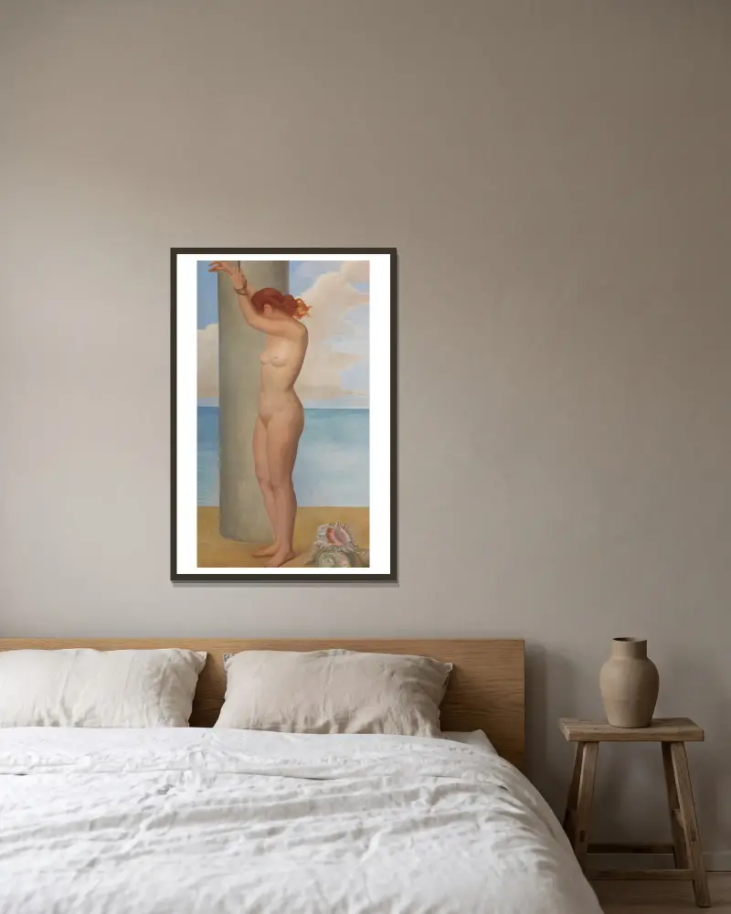 Andromeda von Ángel Zárraga gerahmt an einer Wand