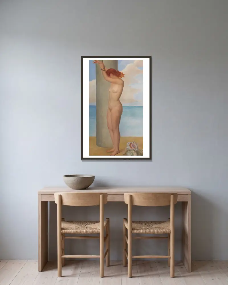 Andromeda von Ángel Zárraga gerahmt an einer Wand