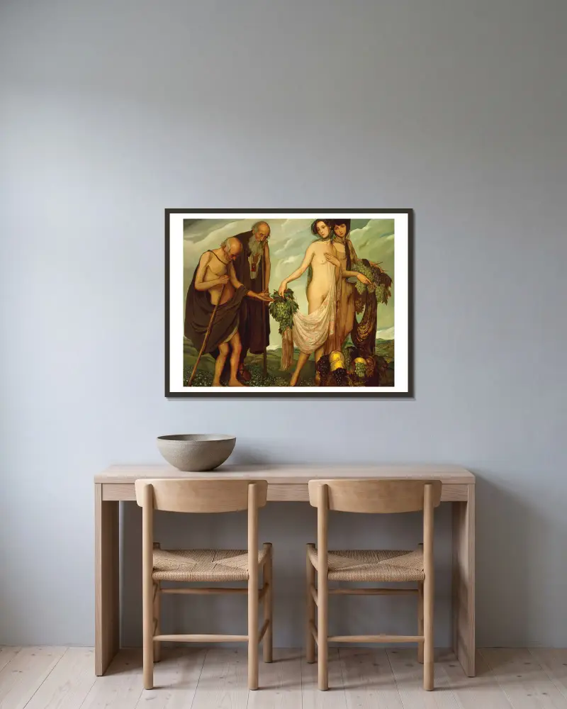 Dar, Ángel Zárraga w ramie na ścianie
