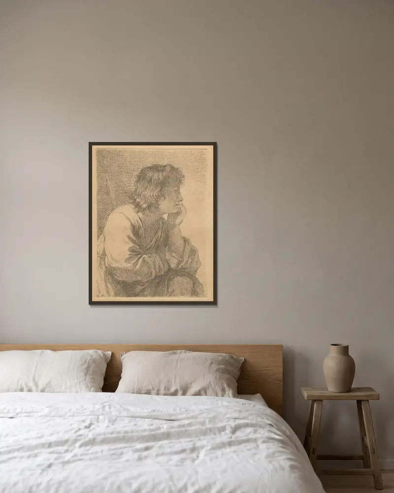 Hoffnung von Angelica Kauffmann gerahmt an einer Wand