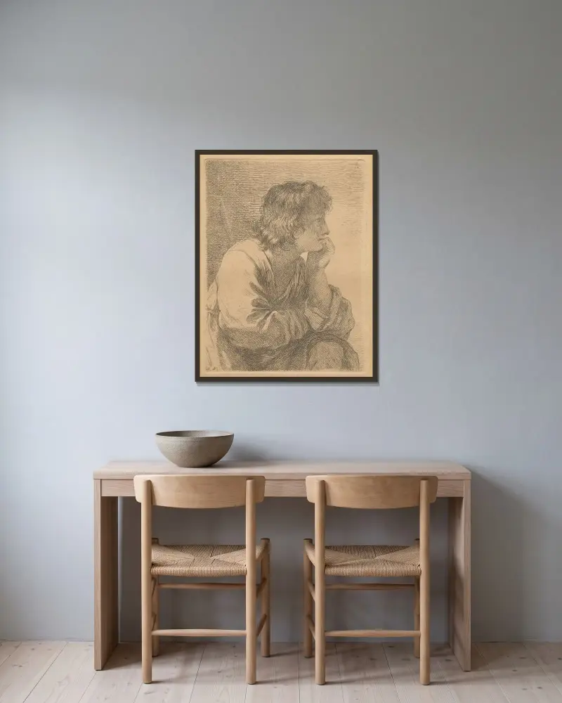 Hoffnung von Angelica Kauffmann gerahmt an einer Wand