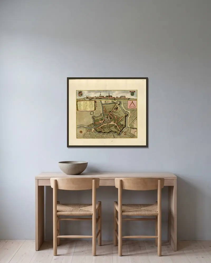 Armentières von Anna Beek gerahmt an einer Wand