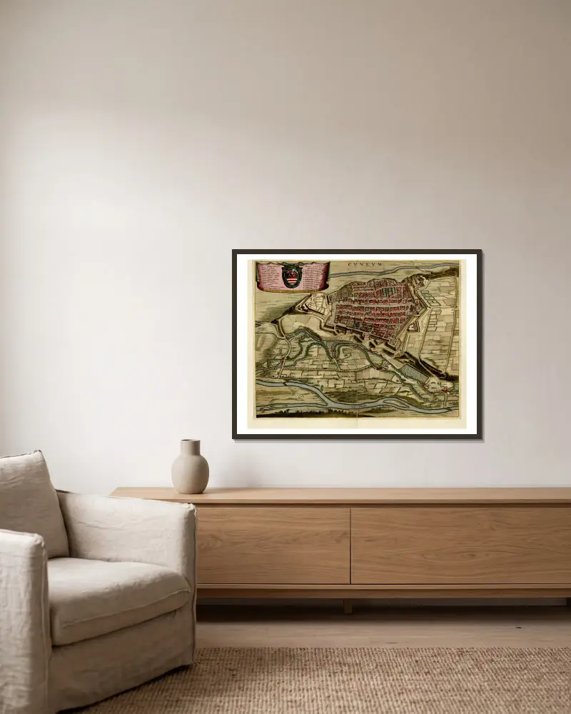 Cvnevm von Anna Beek gerahmt an einer Wand