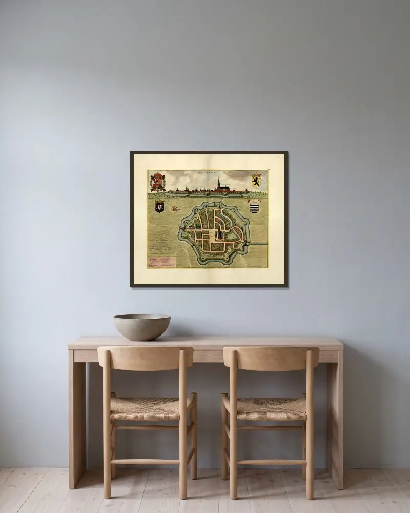 Dixmvda von Anna Beek gerahmt an einer Wand