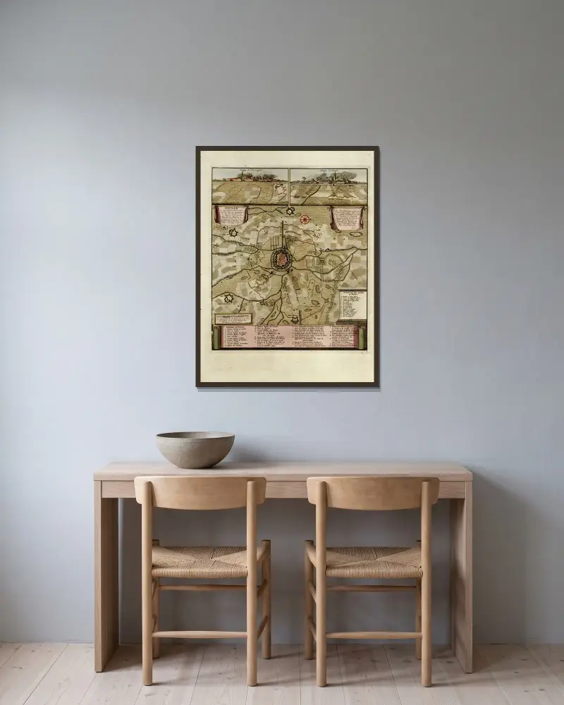 Gelder von Anna Beek gerahmt an einer Wand