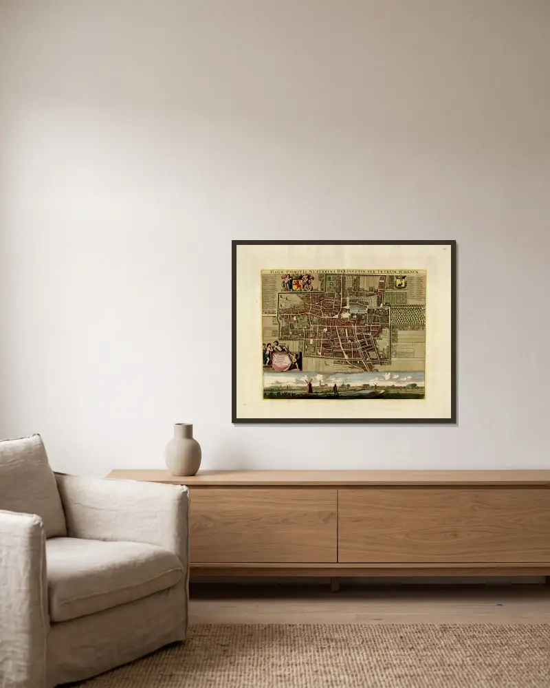 Hagae comitis von Anna Beek gerahmt an einer Wand