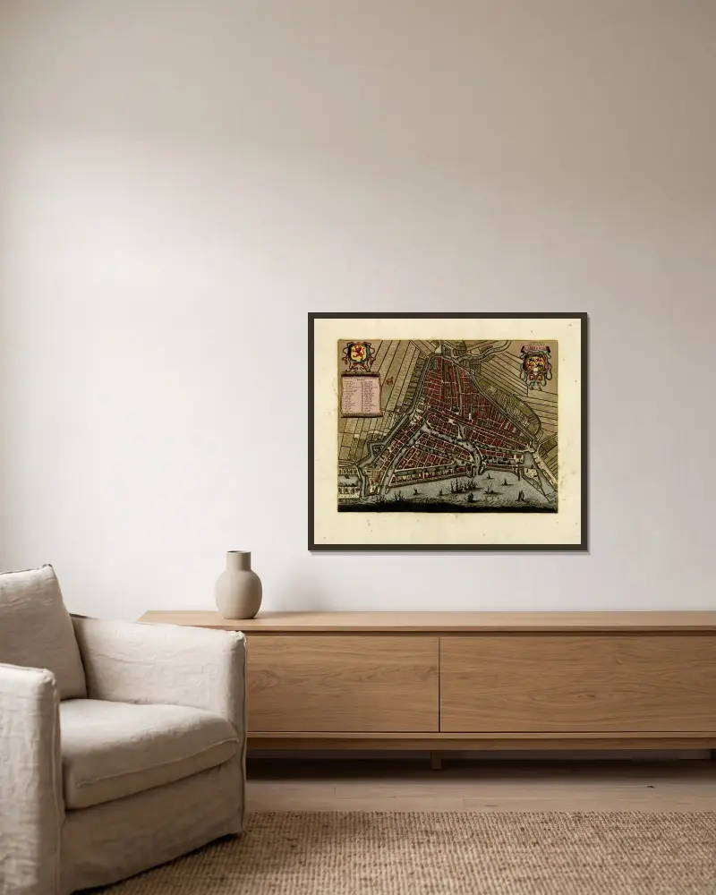 Rotterdam von Anna Beek gerahmt an einer Wand