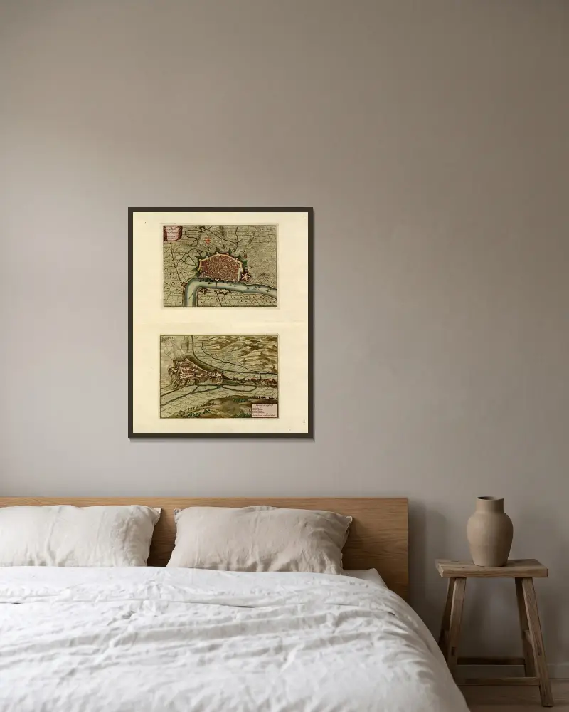 T’Plan van Antwerpe, Situatie van Limburgh av Anna Beek inramad på en vägg