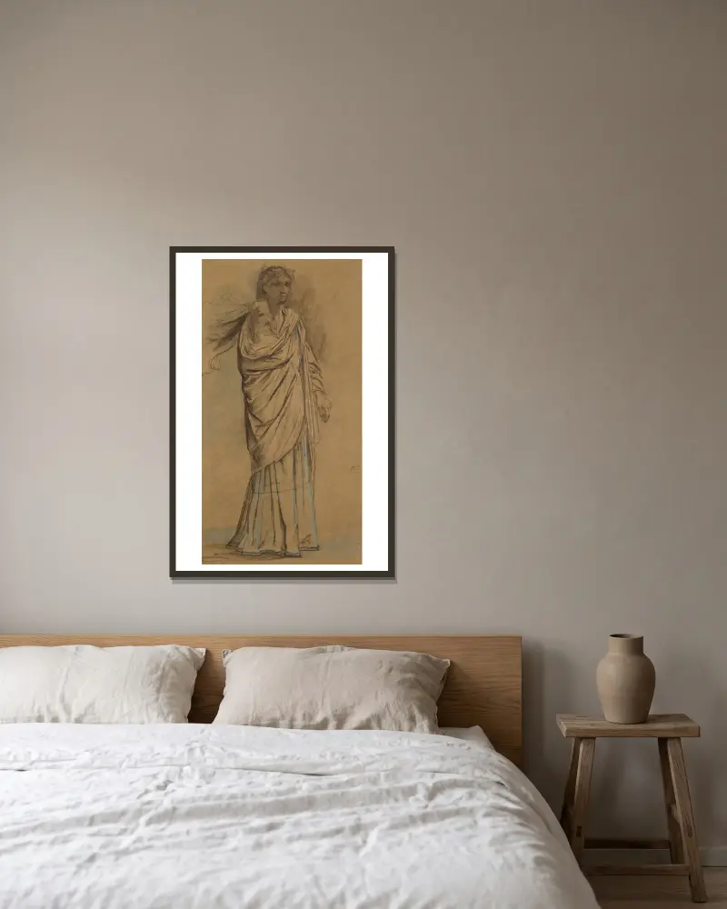 Médea s mladším synem spícím v náručí, Anselm Feuerbach v rámu na stěně