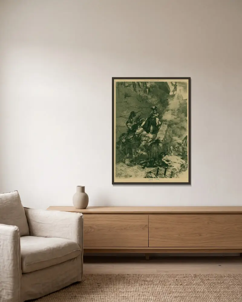 Andromache von Georges Antoine Rochegrosse gerahmt an einer Wand