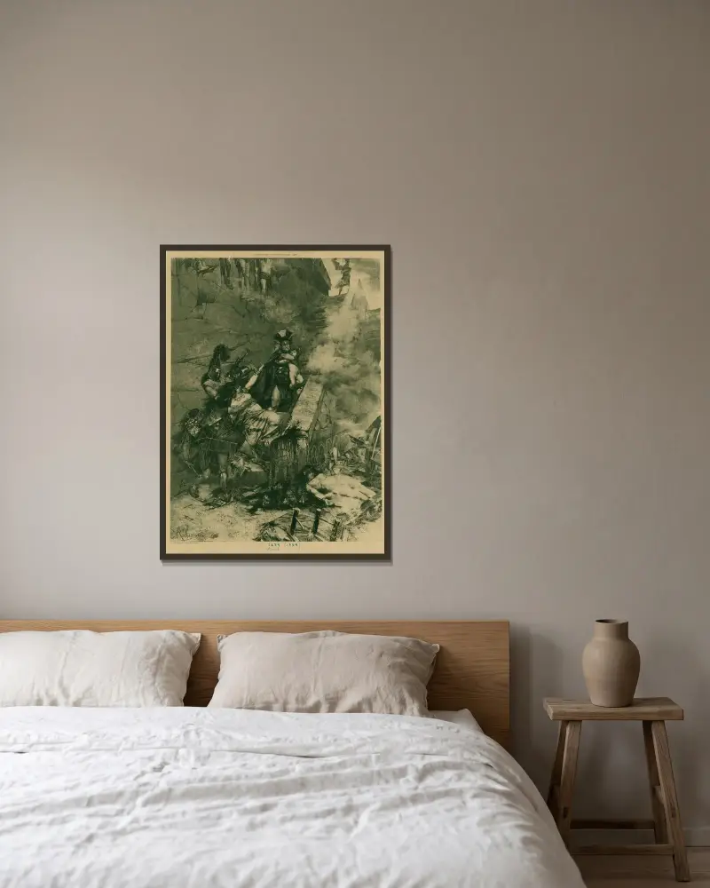 Andromache von Georges Antoine Rochegrosse gerahmt an einer Wand
