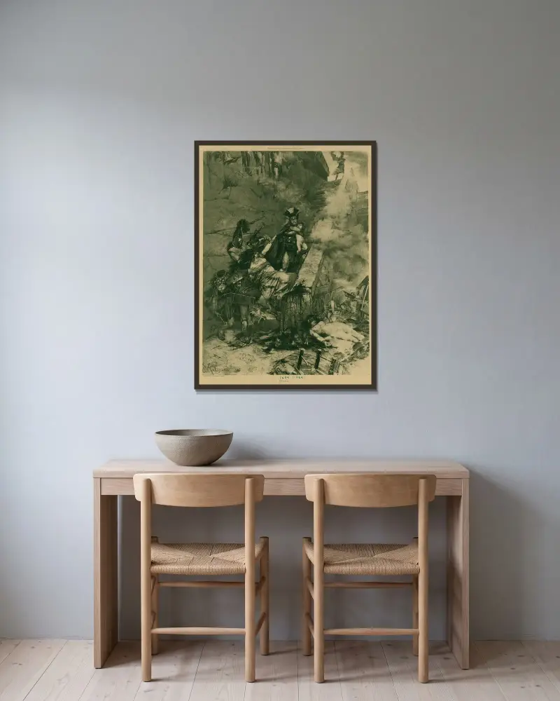 Andromache von Georges Antoine Rochegrosse gerahmt an einer Wand