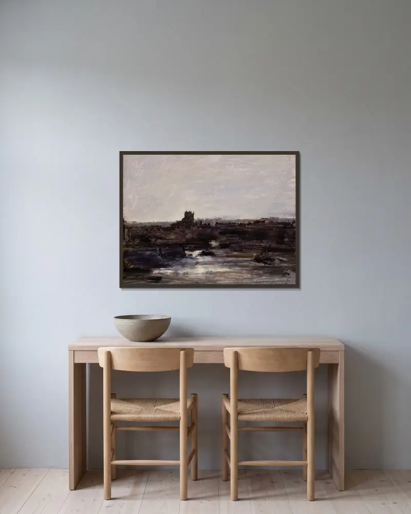 Dieppe von Antoine Vollon gerahmt an einer Wand